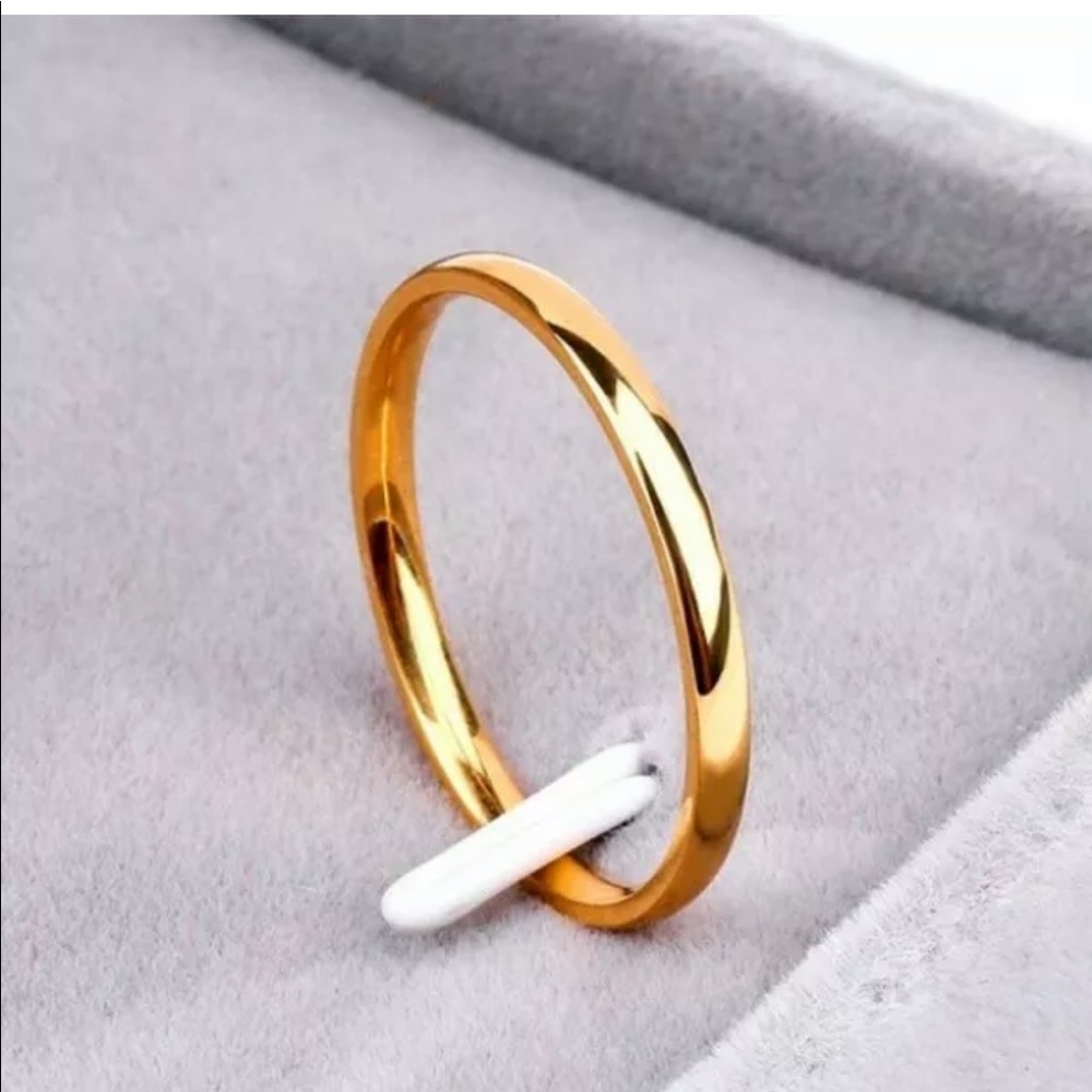 Gold Stainless Steel Band ring